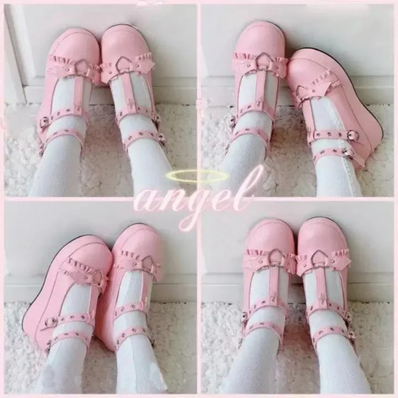 Yeni Tatlı Kalp Toka Takozlar  - Women Shoes Casual incelemesi ve fiyatı