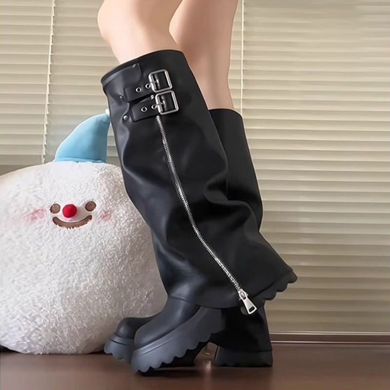 Punk Tarzı Ekleme Kalın Alt Ka - Women'S Shoes For Fall incelemesi ve fiyatı