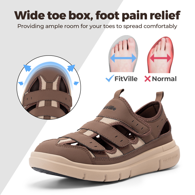 Yaz Erkek Sandalet Genişletilm - Women'S Shoes For Plantar Fasciitis incelemesi ve fiyatı